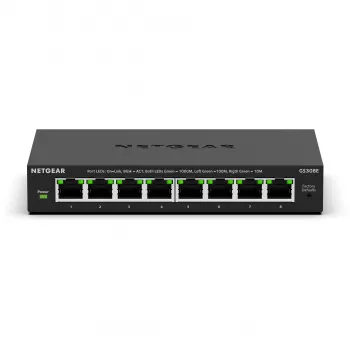 Switch NETGEAR GS308E Managed L2/L3 Gigabit Ethernet (10/100/1000) nero