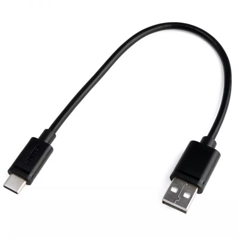 UNITEK CAVO USB USB-A — USB-C 25CM, Y-C480BK