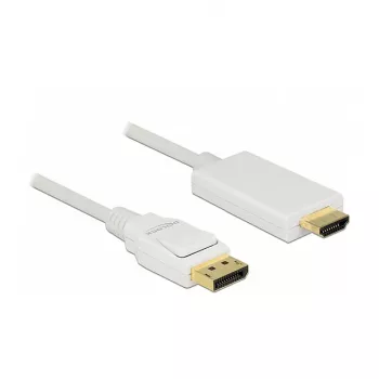 Adattatore per cavo video DeLOCK 83817 1 m DisplayPort HDMI bianco