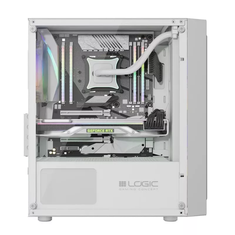 Case LOGIC ATOS ARGB Mini USB 3.0 bianco