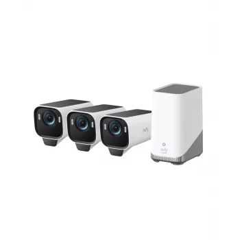 Eufy Cam S3 Pro kit 3 cam nero+bianco 1