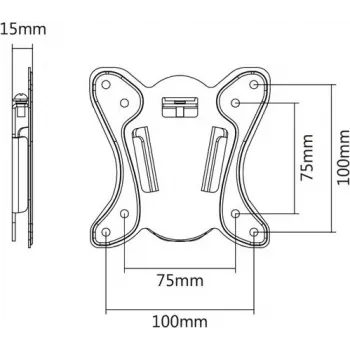 VALUE - Kit di montaggio (piastra a parete, piastra adattatore) per display LCD (17.99.1141)