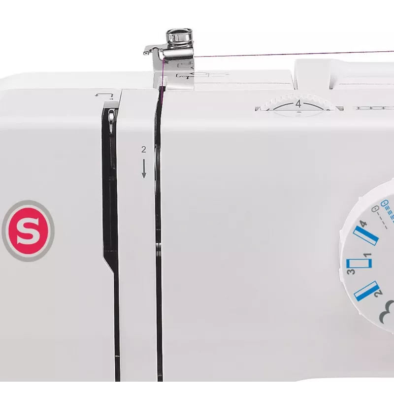 Macchina per cucire automatica SINGER Promise 1412 — elettrica, 12 punti integrati, selettore rotante, bianca