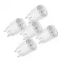 Set prese intelligenti Shelly Plug S MTR Gen3 — 5 pezzi, 12A, bianco