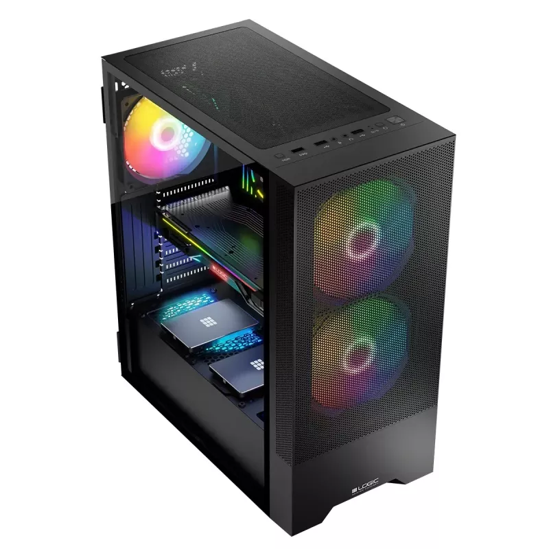 Logic ARYA ARGB MINIDI Case USB 3.0 nero