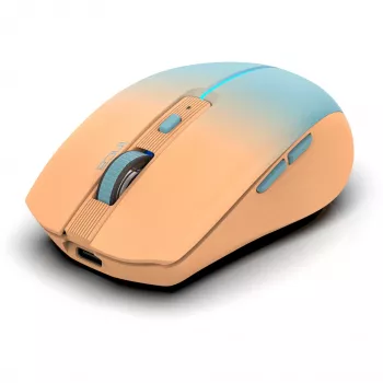 Mouse INCA IWM-511RT Bluetooth+wireless RGB colore base arancione