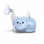 Mesh-Vernebler Omron Nami Cat NE-C303K-KDE — inalatore da tavolo, 0,35 ml/min, per bambini e adulti, blu, B235 × T148 × H157 mm
