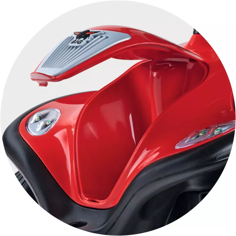 Bobby Car Next 2.0, cavalcabile rosso/antracite