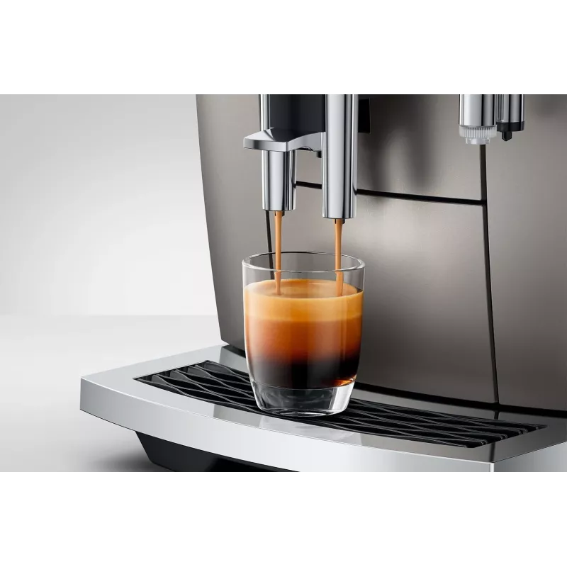Macchina per espresso JURA E8 automatica 1,9 l argento – 15 bar, display 3,5 pollici, macinacaffè, montalatte