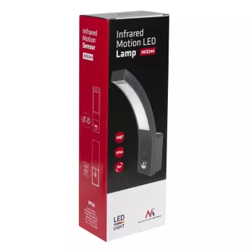 Lampada LED da esterno con sensore di movimento MACLEAN MCE244B — lampada LED con sensore di movimento integrato