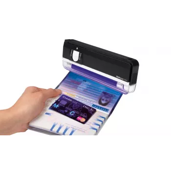Safescan 40H Rilevatore portatile di banconote false per il controllo di banconote, carte di credito e documenti – rilevatore UV di banconote per nuove banconote – dispositivo di controllo banconote false
