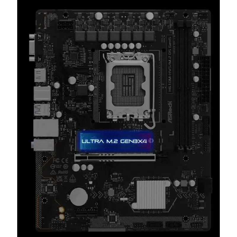 Scheda madre ASRock H610M-HVS/M.2 D5 GEN5 – LGA1700, DDR5, PCIe 5.0, mATX