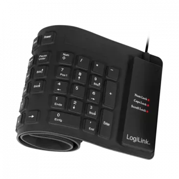 Tastiera LogiLink ID0019A universale USB QWERTZ tedesco nero