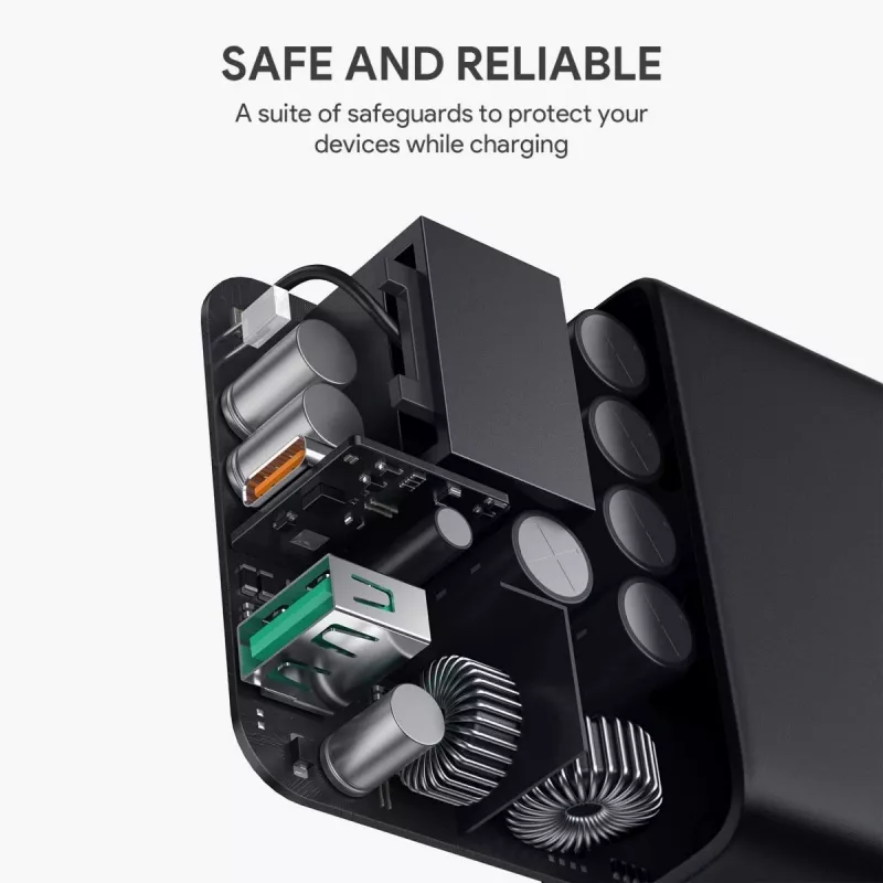 Caricatore da parete PA-D3 2xUSB Power Delivery (1xUSB+1xUSB C) 5,4A 60W Dynamic Detect