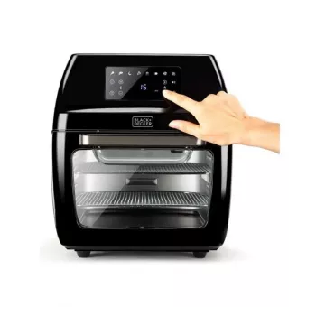 Friggitrice ad aria calda Black & Decker BXAFO1200E — 12 L, 1700 W, comandi touch, 40–200°C, girarrosto, cottura al forno e frittura