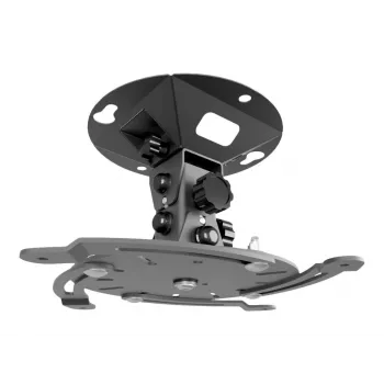 Supporto a soffitto per proiettore EDBAK PMV400 – montaggio a soffitto, carico max 30 kg, nero, 240×143×240 mm