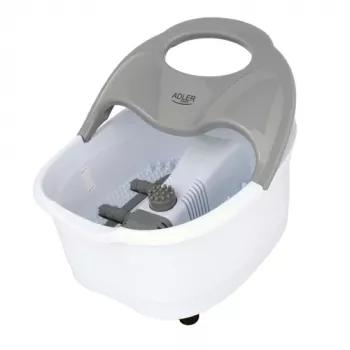 Massaggiatore per gambe Adler AD 2167 con massaggio a rulli e vibrante, calore, intensità regolabile, 80 W, grigio bianco