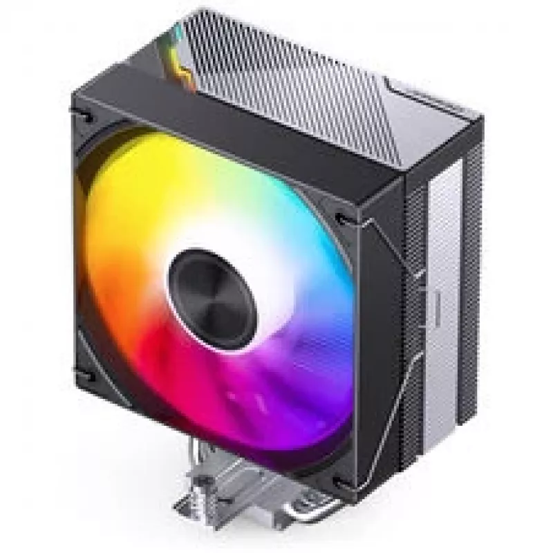 Dissipatore CPU Jonsbo CA40 nero ARGB, ventola PWM 120 mm, 225 W TDP, nero