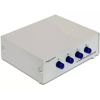 DeLOCK 87589 commutatore seriale manuale RS-232 a 4 porte