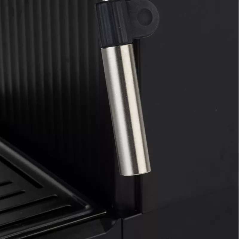 Jata JECA2525 macchina per caffè espresso, 20 bar, 850 W, serbatoio dell'acqua da 1,8 l, tubo vapore, nero / acciaio inox