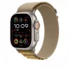 Cinturino Apple 49mm Tan Alpine Loop Large Natural Titanium Finish
