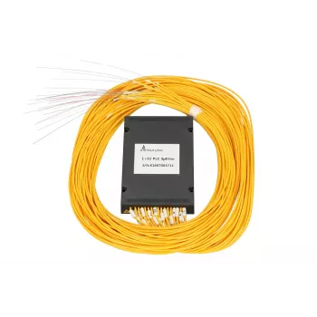 Splitter PLC in fibra ottica Extralink 1:32, cavo 2,0 mm G657A, 1,5 m, modulo ABS/PC, senza connettori