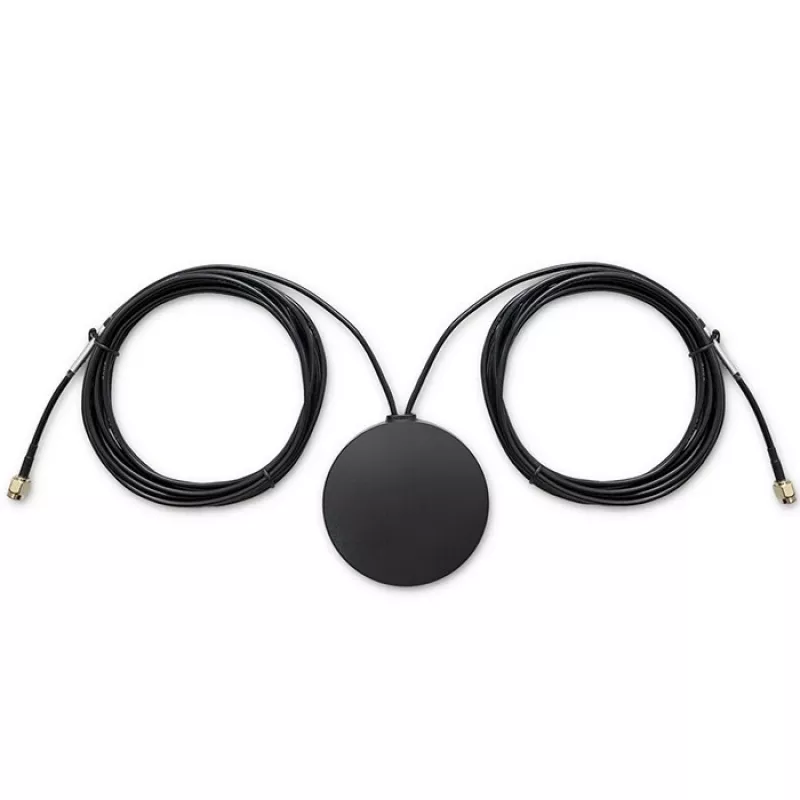 Antenna GPS+4G, Glonass, 28 dBi, 50 W, 2 x connettore SMA, antenna esterna