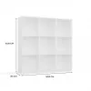 MALAX 3x3 H bianco scaffale
