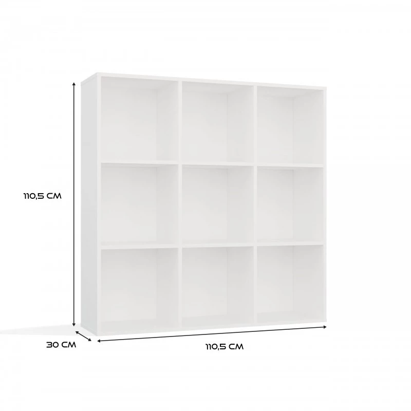 MALAX 3x3 H bianco scaffale