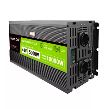 Convertitore LCD 48V 5000W/10000W onda sinusoidale pura con display