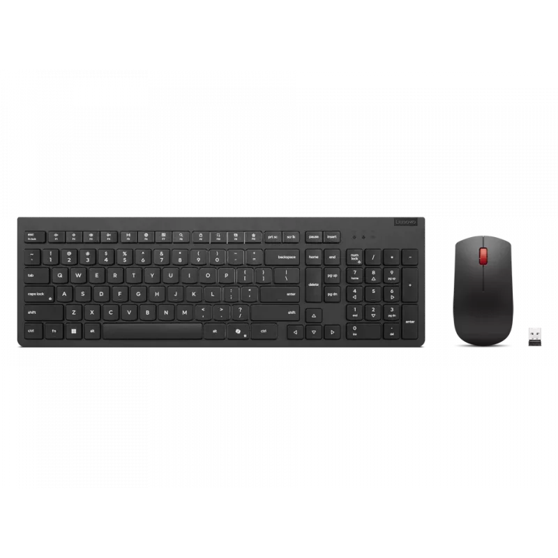 Lenovo tastiera e mouse wireless nero