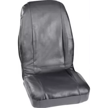 Fodera per sedile auto PETEX 3007004 4 pezzi in similpelle nero per sedile conducente