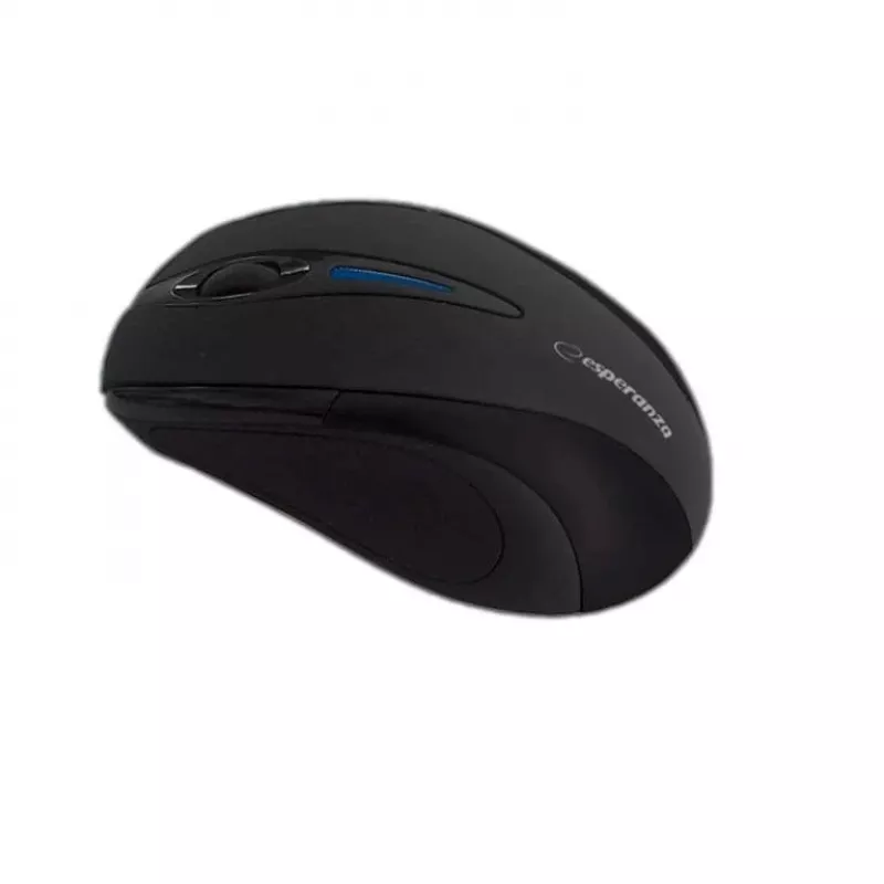 Mouse RF wireless ESPERANZA EM101K, ambidestro, 1000 DPI, ricevitore nano USB 2,4 GHz, nero
