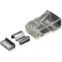 ROLINE Connettore maschio RJ45 Cat.6A Non schermato+Insert 10 pezzi (21.17.3098)