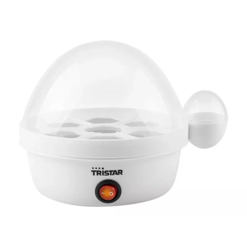 Cuociuova Tristar EK-3074 — capacità 7 uova, 350 W, trasparente/bianco