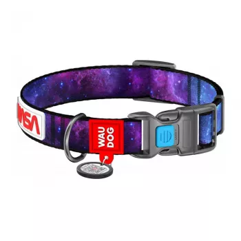 Collare per cani Waudog NASA21 in nylon taglia M, larghezza 20 mm