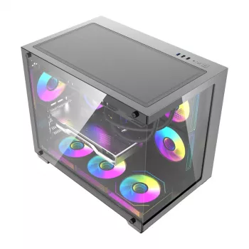 Case per computer DarkFlash B275 PRO (nero) con 6 ventole preinstallate