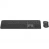 Logitech Signature schlank Combo MK950 - set tastiera e mouse - 100% - full size - senza fili - Bluetooth 5,1 LE - AZERTY - francese - Graphite (920-012485)