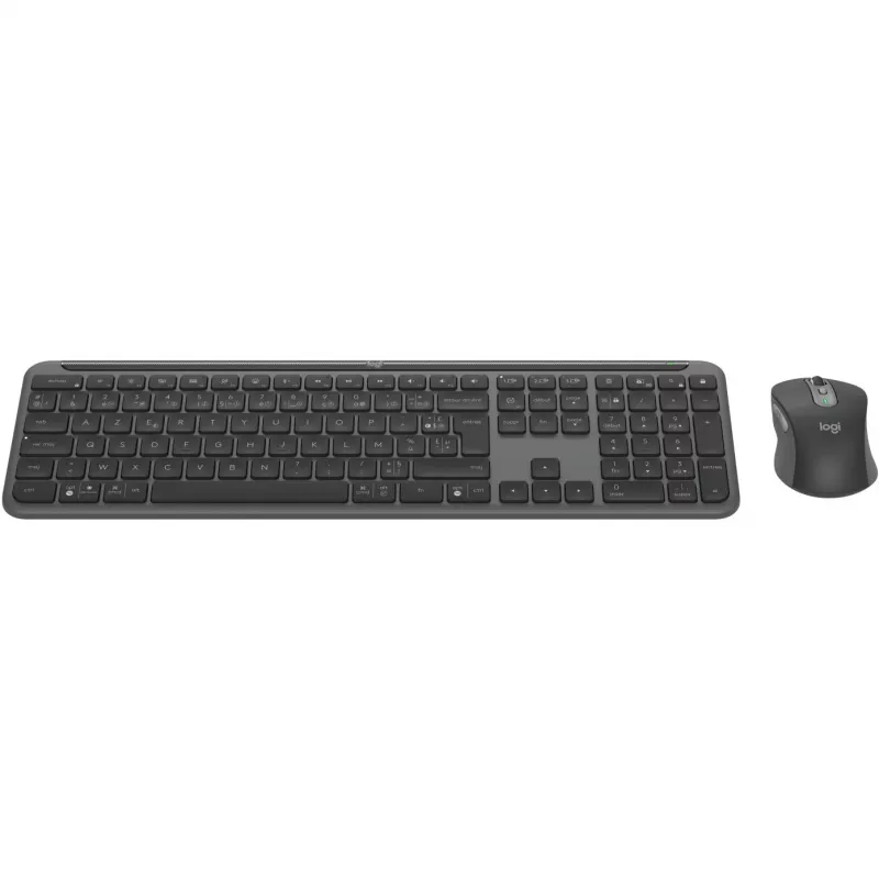 Logitech Signature schlank Combo MK950 - set tastiera e mouse - 100% - full size - senza fili - Bluetooth 5,1 LE - AZERTY - francese - Graphite (920-012485)
