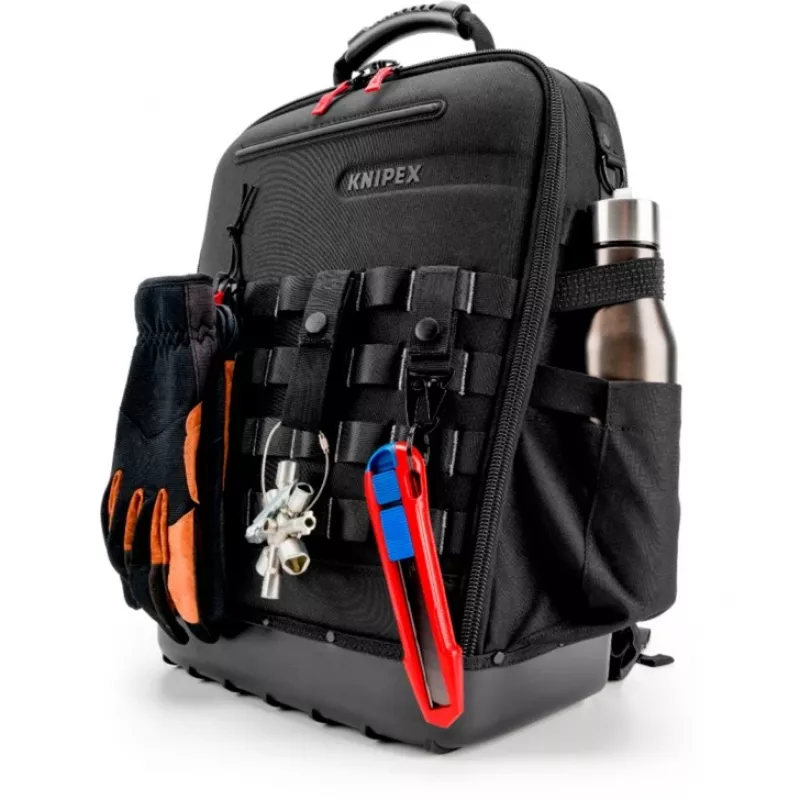 Borsa portautensili Knipex X18 37 tasche nero rosso tessuto plastica
