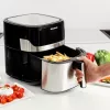 Friggitrice ad aria Taurus Air Fry 7S 1600W 6,5L, acciaio inox, 8 programmi, 80–200°C, comandi touch