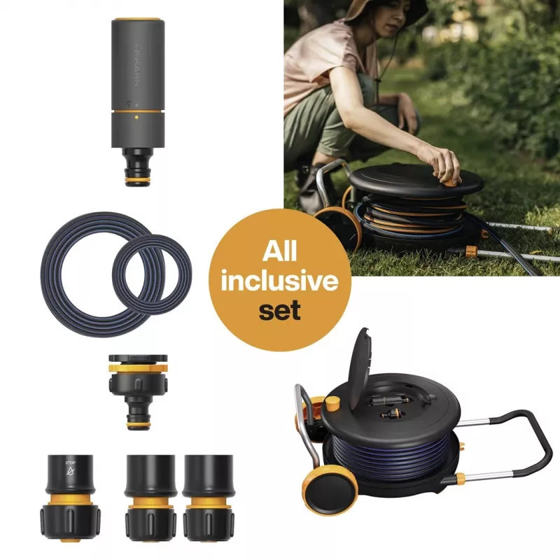 Fiskars Comfort carrello portagomma L con ruote 30 m 1071670