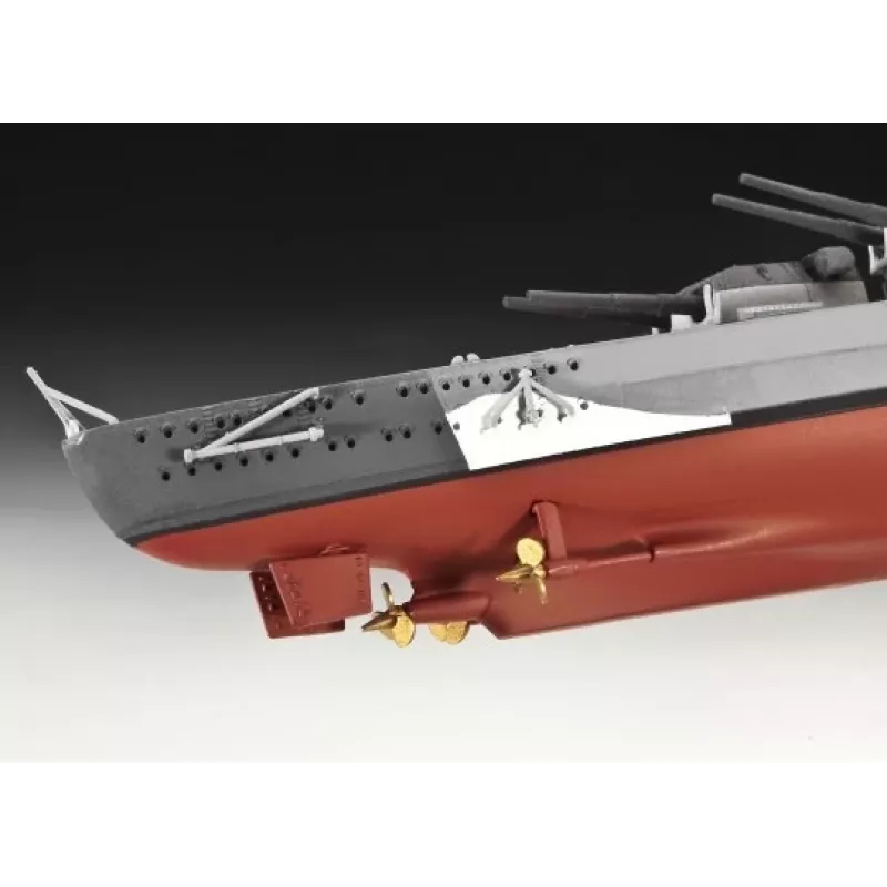 Kit di montaggio modello nave da guerra Revell Bismarck 1:700