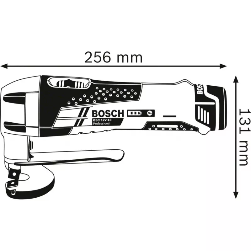 Bosch GSC 12V-13 PROFESSIONAL cesoia per lamiera a batteria 3600 corse/min