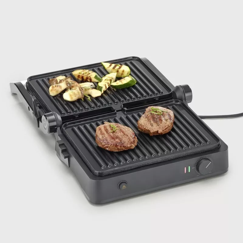 Griglia elettrica Severin KG 2398 nero bianco 1800W 300x220mm