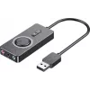 Scheda audio USB 2.0 esterna Vention CDRBF — 16 bit, 44,1–48 kHz, alimentazione USB, cavo 1 m, Line-In/Line-Out