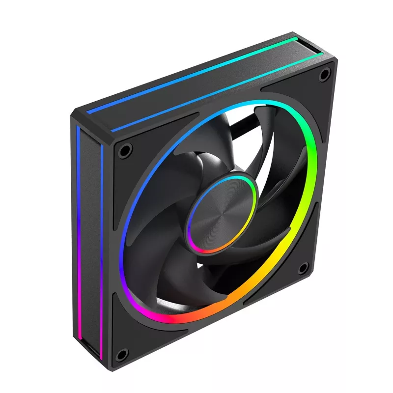 Ventola per case MODECOM VOLCANO LOOP 120 ARGB, 120 mm, PWM, 400–1400 giri/min, nero