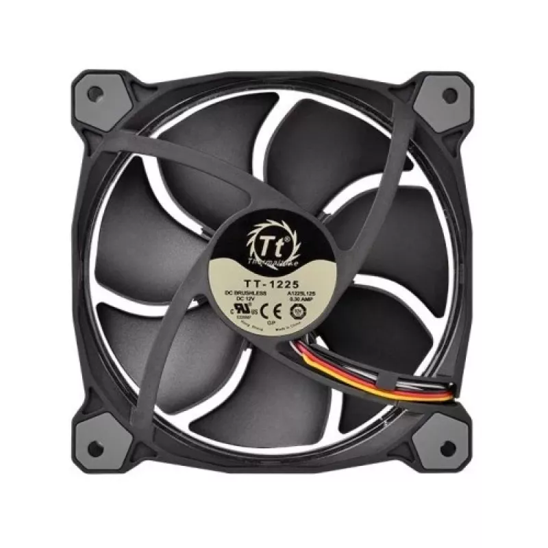 Thermaltake Riing 14 LED 256 Color CL-F043-PL14SW-B ventole per case 140 mm, confezione da 3, 600–1400 giri/min, 4 pin
