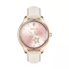 Smartwatch Colmi L28 con cassa dorata e cinturino in pelle dorato