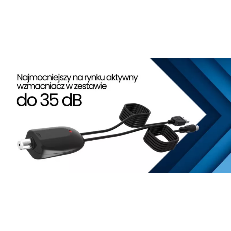 Antenna auto DVB-T Shark SHA301CAR con amplificatore attivo per ricezione TV in auto